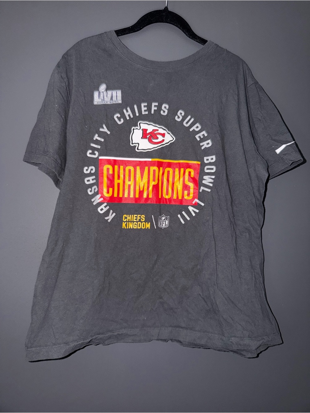 Nike Kansas City Chiefs Super Bowl Champions Short Sleeve Tee - Black